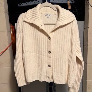 Madewell Ivory Knit Cardigan